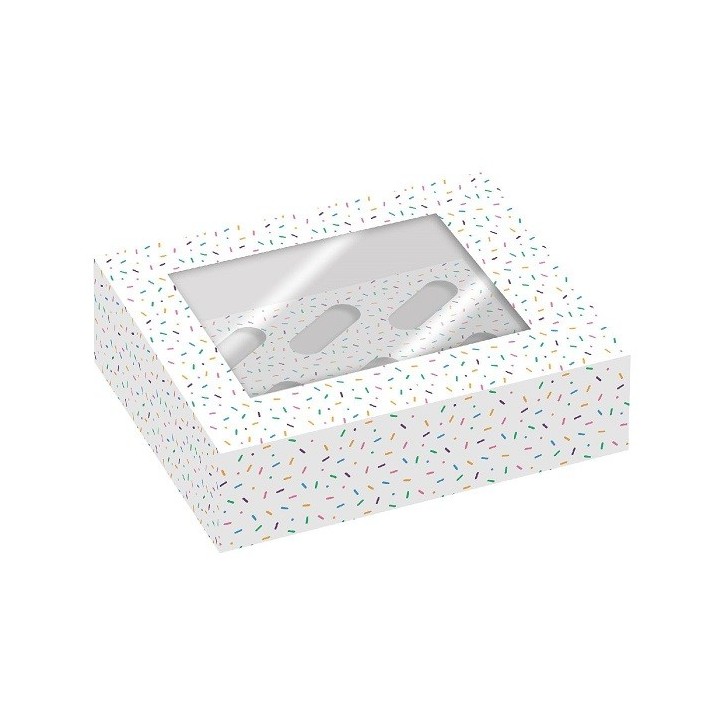 Simply Making Cupcake Box 6-pk/2 - Sprinkles – Stylish Cupcake Box