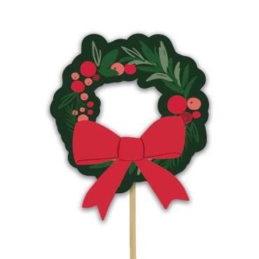 Merry Christmas Wreath Cupcake Kit – Festive Cupcake Decoration