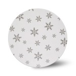 2.5mm Round Cake Board Snowflake 25cm