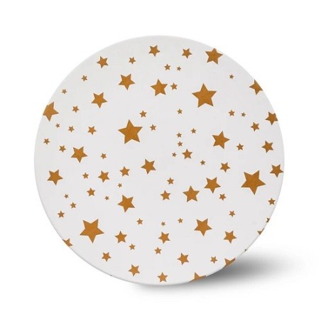 Gold Star Printed Cake Board Round 25 cm – Radiant Cake Display Board