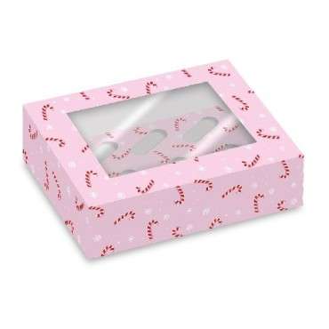 Simply Making Cupcake Box 6-pk/2 - Candy Canes – Stylish Cupcake Box