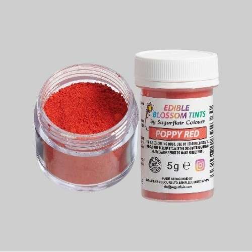 Sugarflair Puderfarbe Blossom Tint Dust Poppy Red - Mohnrot, 5g