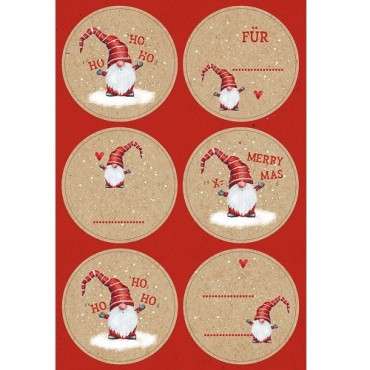 Willi the Gnome Stickers – Festive Labels for Christmas Gifts