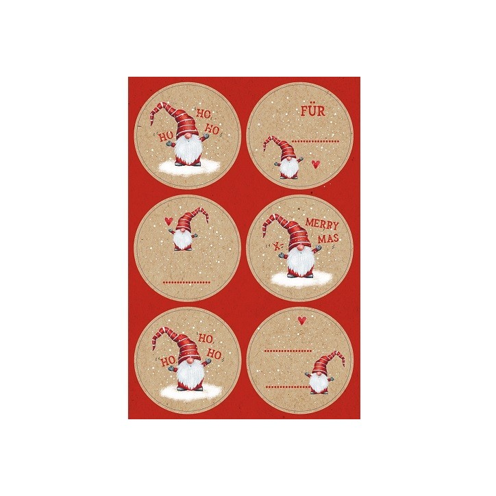 Willi the Gnome Stickers – Festive Labels for Christmas Gifts