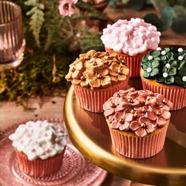 Sugar Paste Set Shimmering Garden - Glittery Fondant for Festive Decor