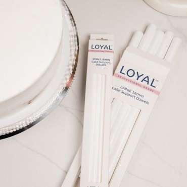 LOYAL Cake Dowels - Heavy Duty Small - 8mm x 30cm - Stable Cake Dowels