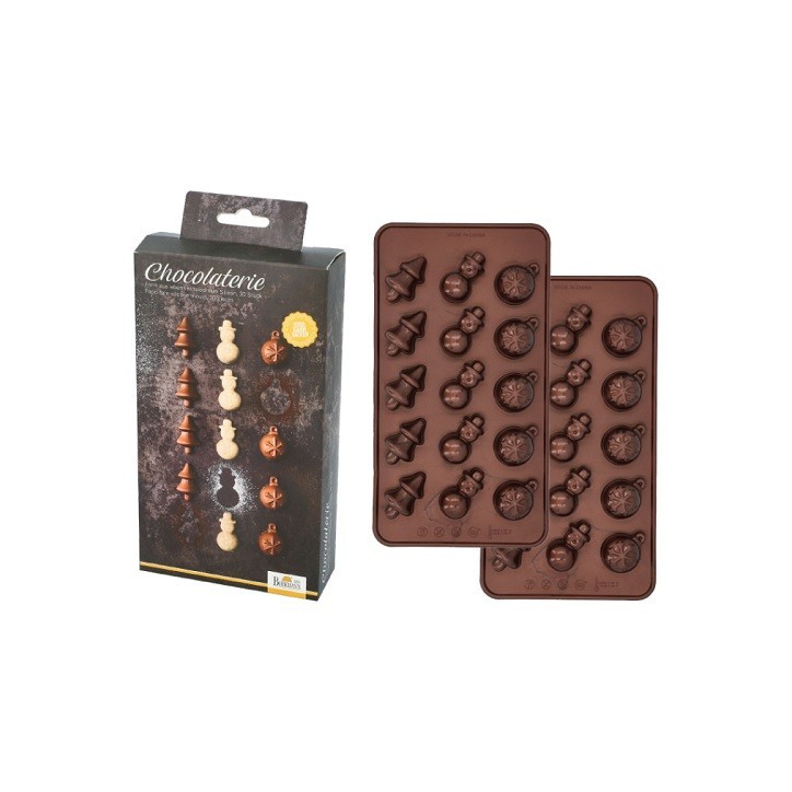 Christmas Chocolate Mould 2-piece – Make Your Own Christmas Pralines