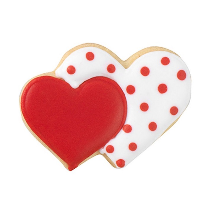 Heart Cookie Cutter - 2 Heart Cookie Cutter - Double Heart Cookie Cutter