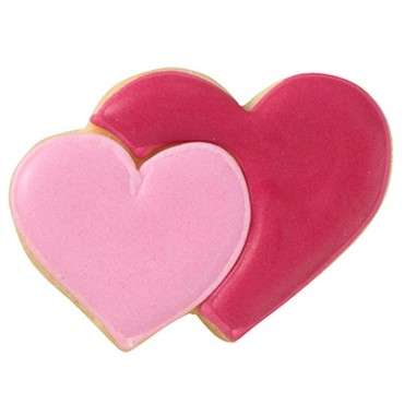 Heart Cookie Cutter - 2 Heart Cookie Cutter - Double Heart Cookie Cutter