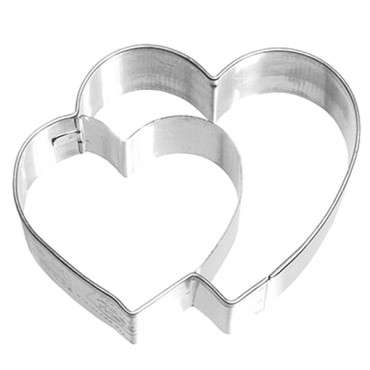 Heart Cookie Cutter - 2 Heart Cookie Cutter - Double Heart Cookie Cutter