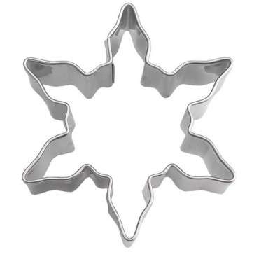 Städter Snow Crystal Cookie Cutter on Blister - Bake winter Cookies