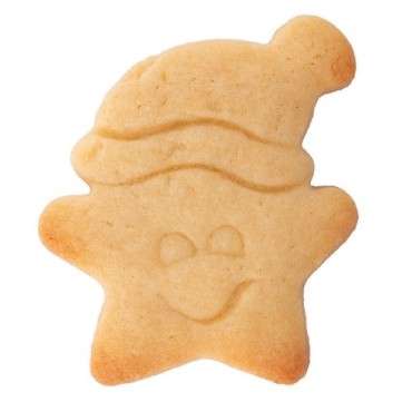 Embossed Cookie Cutter Star with Hat – Festive Charm for Your Cookies