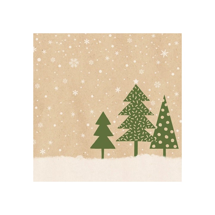 By Nature Napkins Trees in the Snow – Sustainable Winter Vibes 🌲❄️