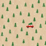 By Nature Napkins Little Red Car, 20 pcs