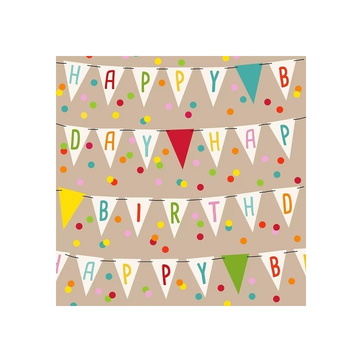 Partytime Pennant Napkins – Perfect for Birthday Celebrations 🎉