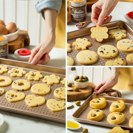 Decora GoldLine Cookies Baking Tray - Perfect Crispy Cookies | Baking Supplies