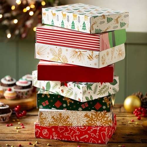 Decora Christmas Treat Boxes, 8 pcs