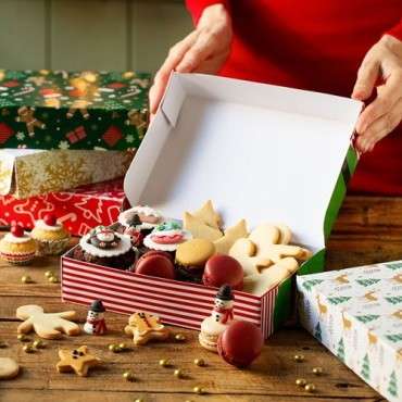 Christmas Treat Box Set – 8 Festive Gift Boxes for Homemade Delights