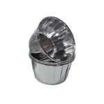 Bakeria Cupcake Backbecher Silber Metallic, 12 Stück