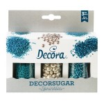 Decora Sprinkles Set Skyblue / Silver, 85g