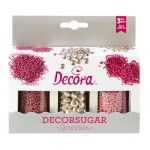 Decora Zuckerdekor Set Pink / Silver, 85g