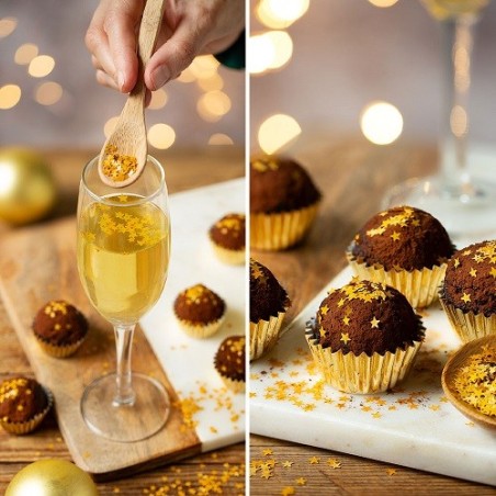 Decora Edible Gold Stars – Luxurious Decoration for Food and Drinks