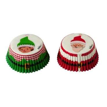 Decora Santa & Elf Cupcake Liners – Perfect for Festive Muffins