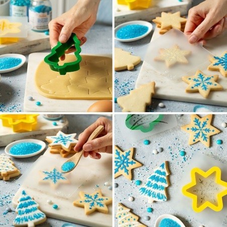 Christmas Ausstecher & Stencil Set – Perfekte Guetzli zur Weihnachten