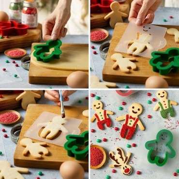 GingerXmas Cookie Kit – Lebkuchenmann & Rentier-Keksausstecher 🎄