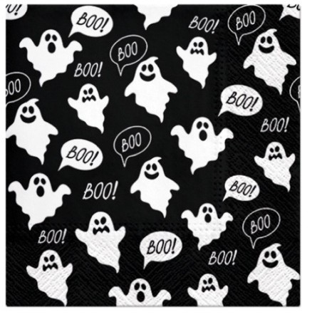 PAW Boo Ghost Napkins, 20 pcs