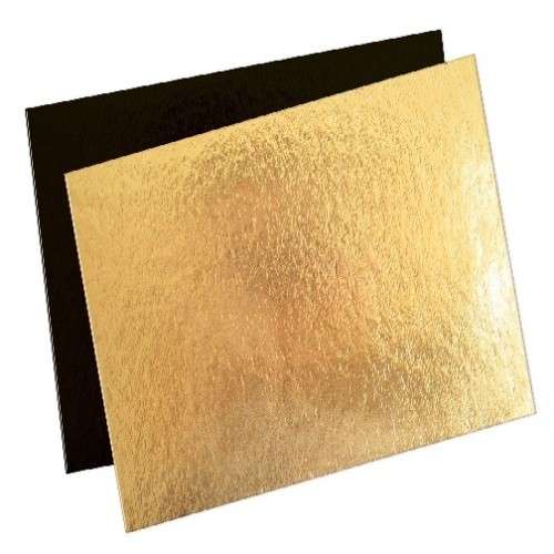 ScrapCooking Cardboard Cake Base Gold/Black 20x30cm, 5pcs