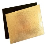 ScrapCooking Cardboard Cake Base Gold/Black 20x30cm, 5pcs