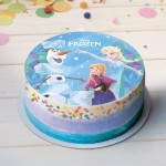 DeKora Edible Paper Frozen Cake Topper, 20cm