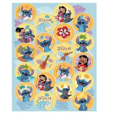 DeKora 34mm Esspapier Stitch Cupcake Toppers, 20 Stück – Glutenfrei & Perfekt für Disney-Fans 🎂