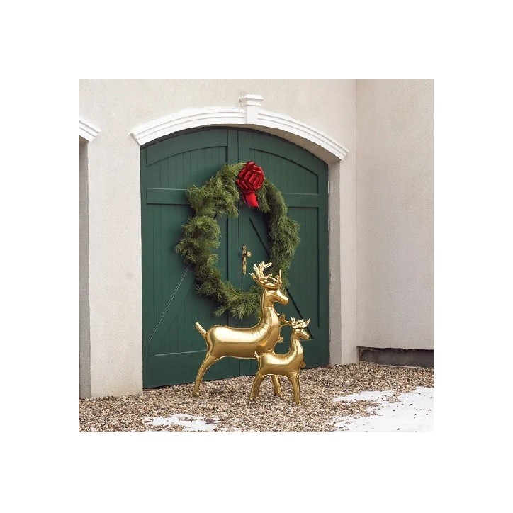 PartyDeco Standing Foil Balloon Reindeer, 124x80cm