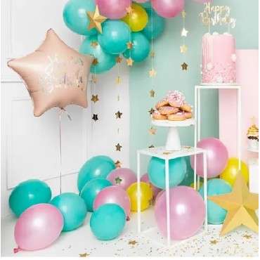 PartyDeco Happy Birthday Pink Foil Balloon, 40cm