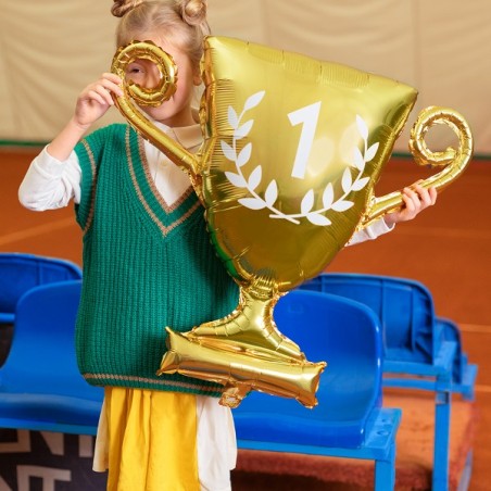 Trophy Foil Balloon - Cup Balloon - Gold Jumpy Mylor Cup Trophy Balloon - Winner Balloon