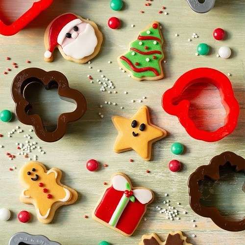 Decora Mini Christmas Cookie Cutters, 6 pcs