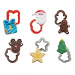 Decora Mini Christmas Cookie Cutters, 6 pcs