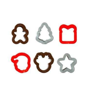 Mini Christmas Cookie Cutter Set 6-Piece – Festive Baking 🎅