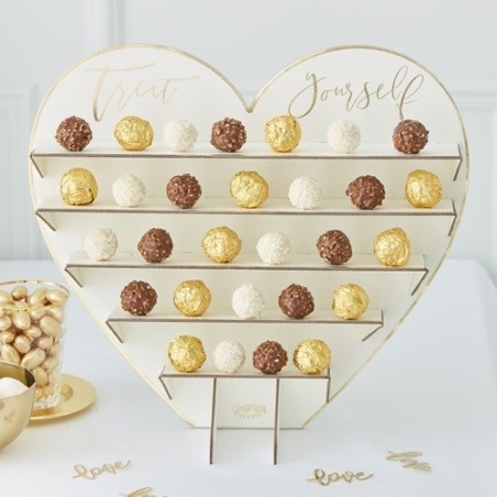 Ginger Ray Heart-shaped Chocolate Stand – Perfect for Treats