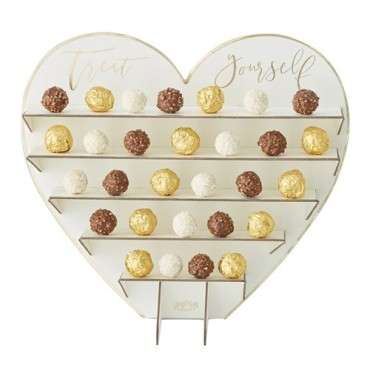 Ginger Ray Heart-shaped Chocolate Stand – Perfect for Treats