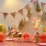 Talking Tables Luxe Pink Glitter Bunting 3 Meter