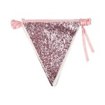 Talking Tables Luxe Pink Glitter Bunting 3 Meter