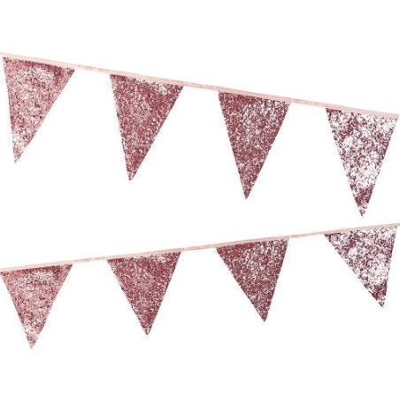 Talking Tables Pink Glitter Bunting – 3m Party Decoration