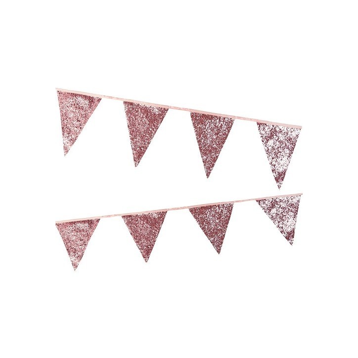 Talking Tables Pink Glitter Bunting – 3m Party Decoration