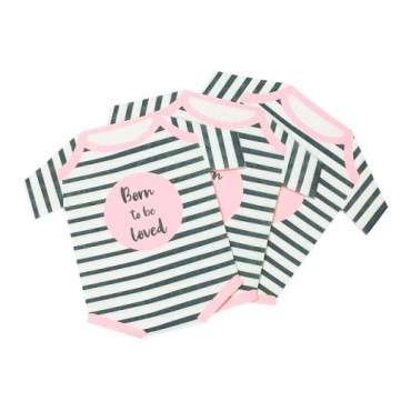 Born to be Loved Napkins – Onesie Shape, 33x33cm, 16 Pack