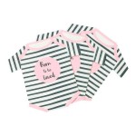 Talking Tables Born to be loved Babybody Pink Servietten, 16 Stück