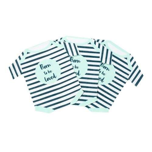 Talking Tables Born to be loved Babybody Mint Servietten, 16 Stück