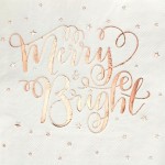 Ginger Ray Napkins Merry & Bright, 20 pcs